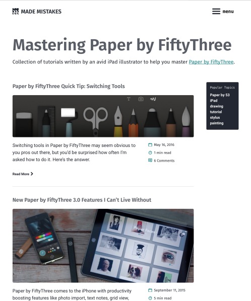 Blog di Mastering Paper by Fiftythree